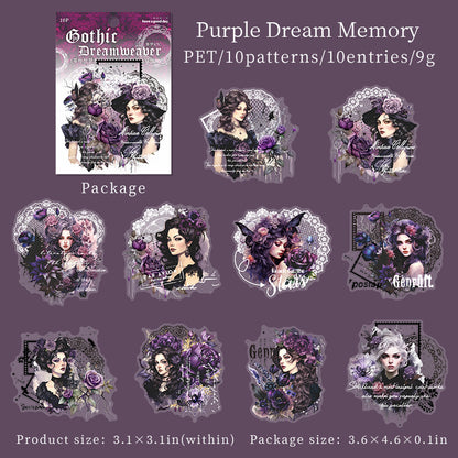#02244 Gothic Dream Meauer Series Sticker