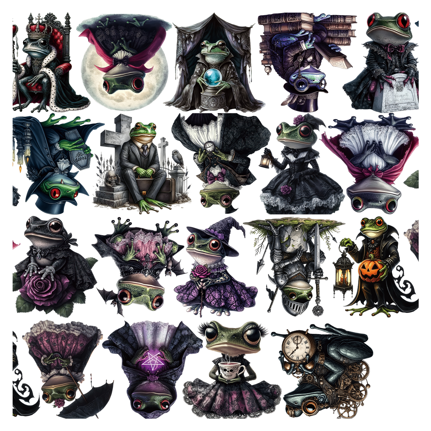 #S56 Customized PET Tape Gothic Frog