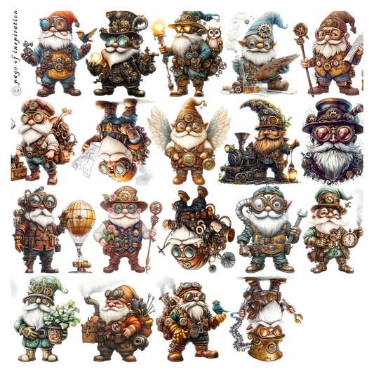 #S61 Customized PET Tape Steampunk Gnome