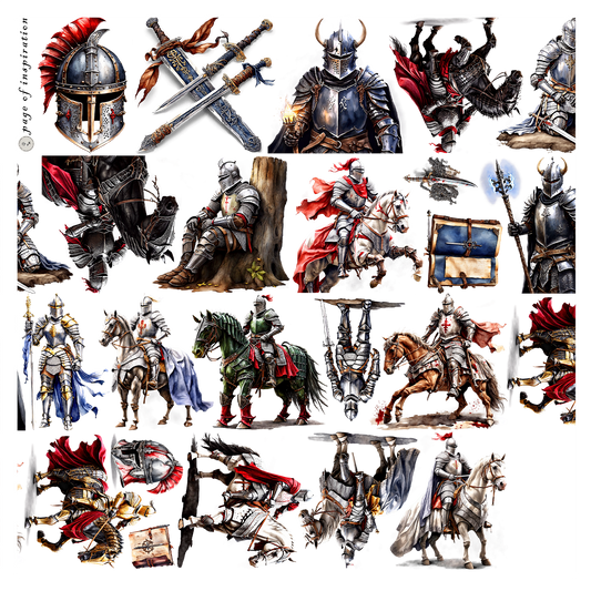 #S62 Customized PET Tape Medieval Knight