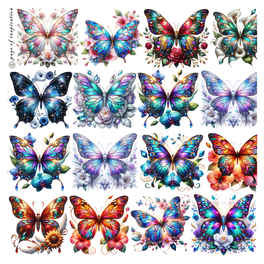 #S67 Customized PET Tape Flower Butterfly