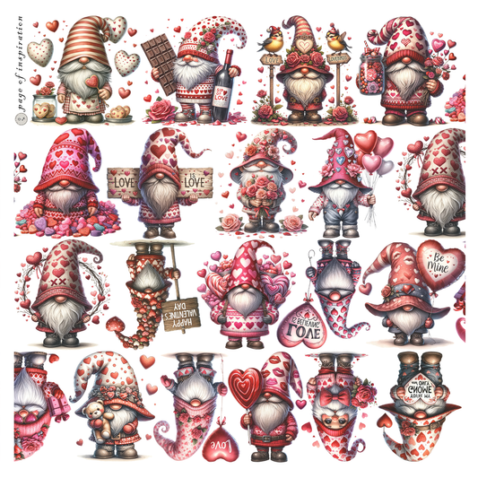 #S77 Customized PET Tape Valentine Gnome