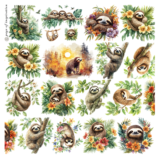 #S79 Customized PET Tape Animal Sloth