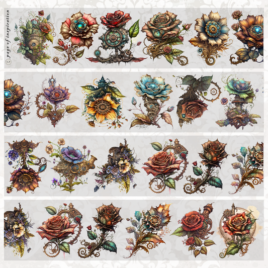 #S85 Customized PET Steampunk Flower