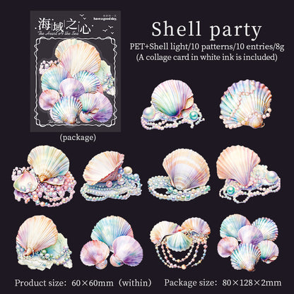 #02584 Heart of Ocean Series Sticker