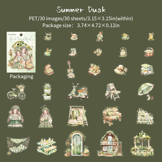 #02065 Colorful Four Seasons Series Sticker