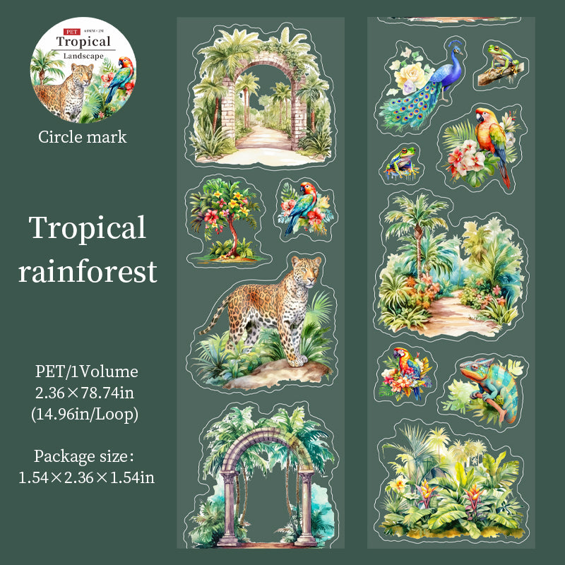 #03092 Tropical Island/Animal  Series Tape