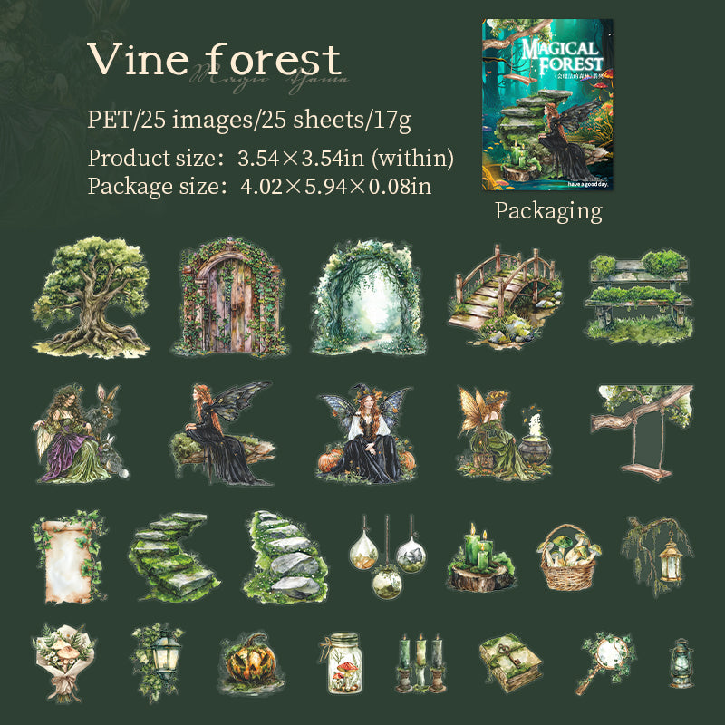 #02520 Magical Forest Series Sticker