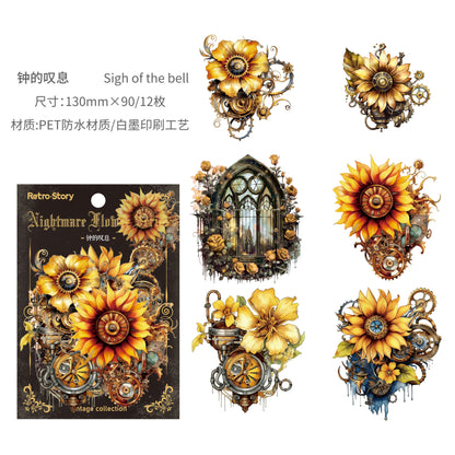 #02233 Gothic Flower Series Sticker