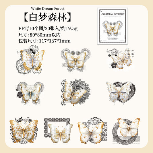 #02637 Lace Buttefly Series Sticker