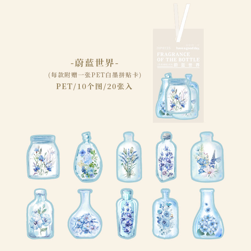 #02494 Flower in Bottle  Series Sticker
