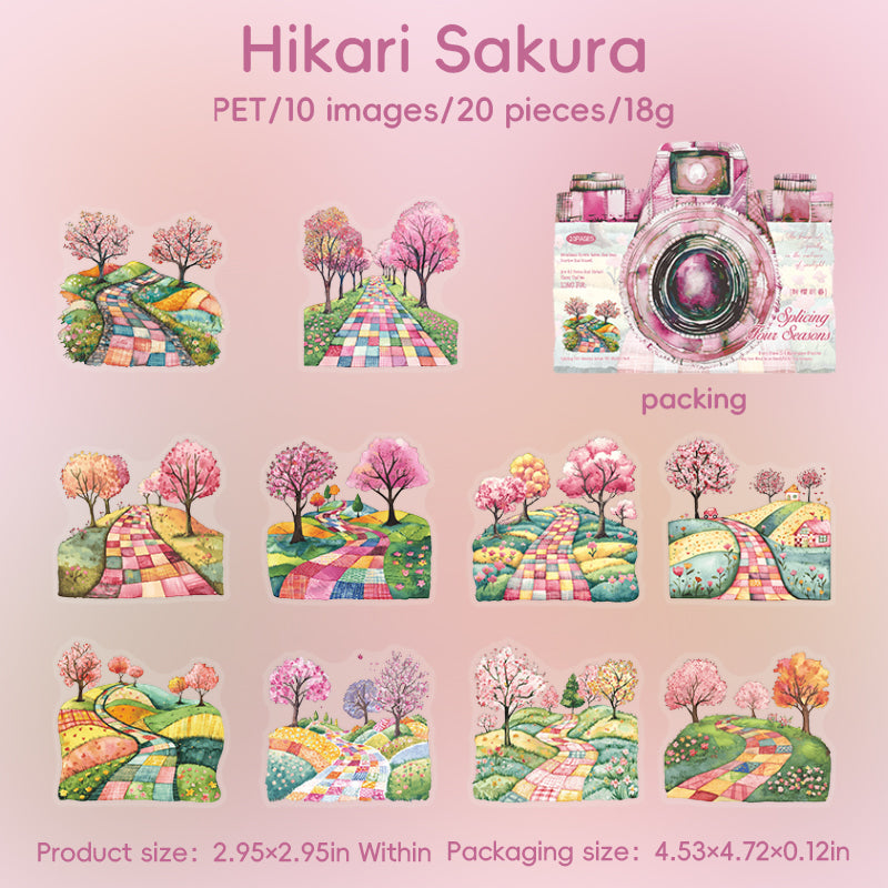 #02386 Scenery in Camera Series Sticker