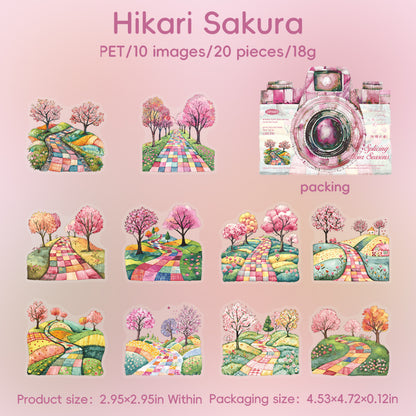 #02386 Scenery in Camera Series Sticker