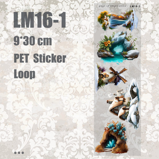 #LM16-1 M PET Sticker Loop