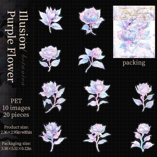 #02856 Shiny Flower Series Sticker