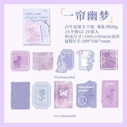 #02680 Letter Pieces Series Sticker