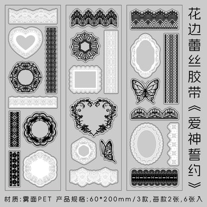#02486 Lace Edge Series Sticker