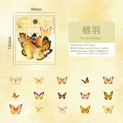 #02696 Beautiful Butterfly Series Sticker