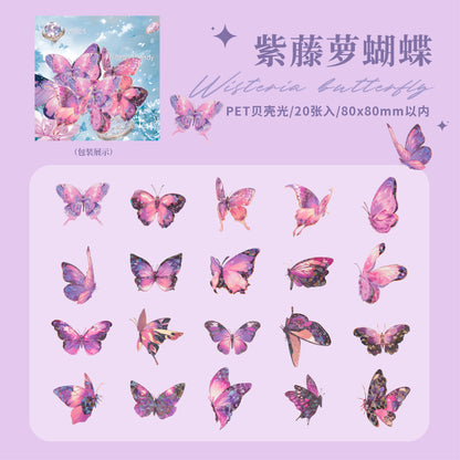 #02148 Butterfly Dancing Series Sticker