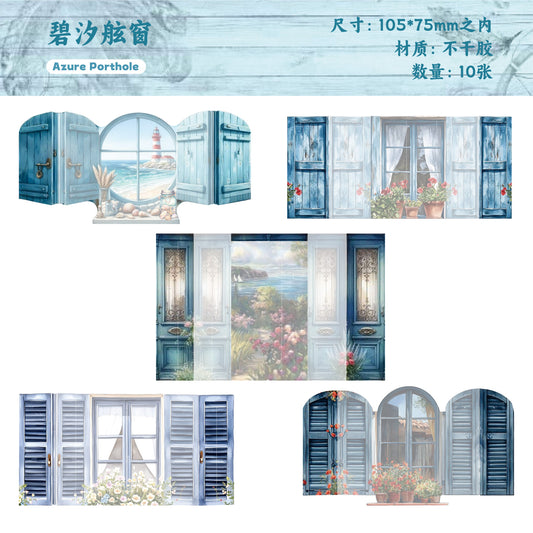 #02673 Colorful Window Series Sticker