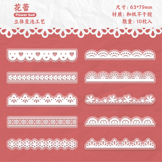 #02200 Mist Flower/Butterfly Series Sticker