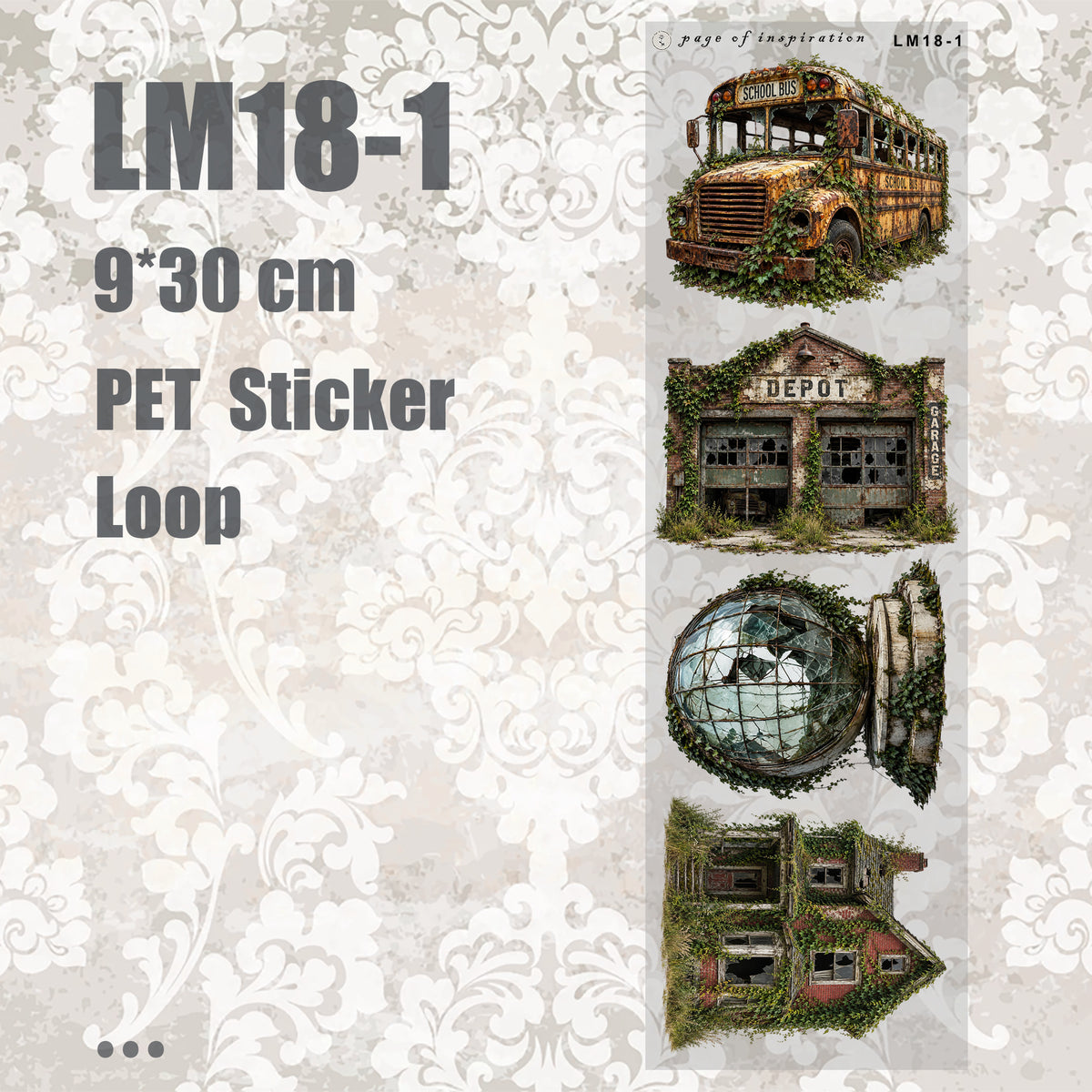 #LM18 M PET Sticker Loop