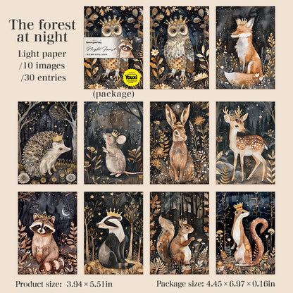 #02425 Night Forest Series Material Paper