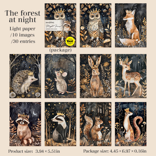 #02425 Night Forest Series Material Paper
