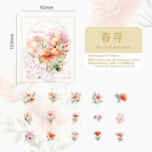 #02224 Flower Dream Series Sticker
