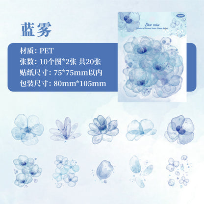 #02684 Ink Flower Series Sticker