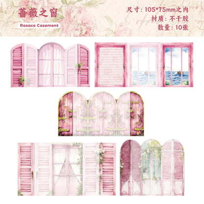 #02673 Colorful Window Series Sticker