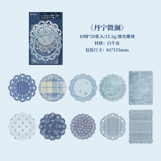 #02216 Vintage Lace Series Material Paper