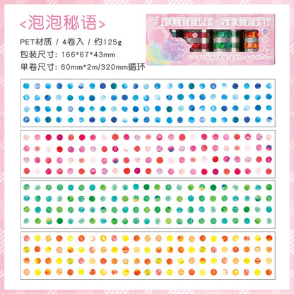 #03079 Bubble Tape Series Tape Set 4 Rolls