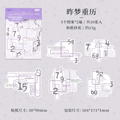 #02490 Words Pieces Series Sticker