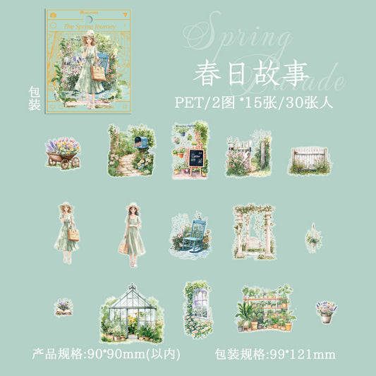 #02678 Spring Jounery Series Sticker