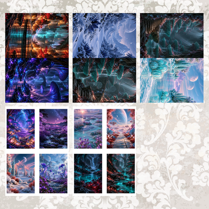 #5A255 POI Print A5 Cardstock Paper Set 10 Pcs