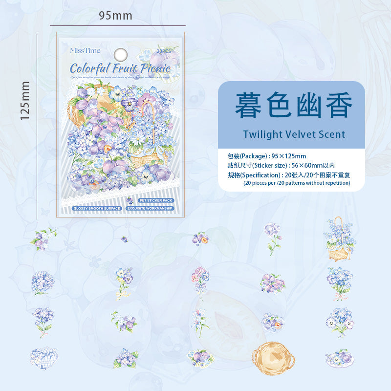 #02170 Colorful Fruit / Flower Series Sticker