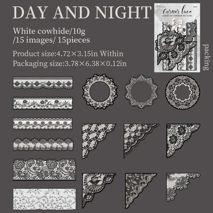 #02471 Lace Frame  Series Sticker