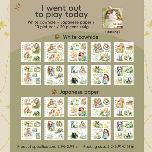 #02855 Pet Diary Series Sticker Book