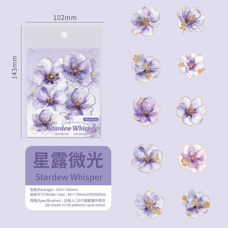 #02095 Mist Flower Series Sticker