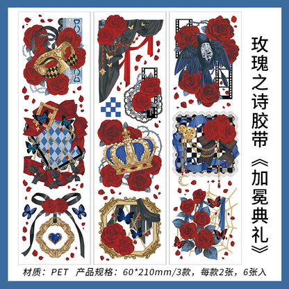 #02096 Rose Poem Series Sticker