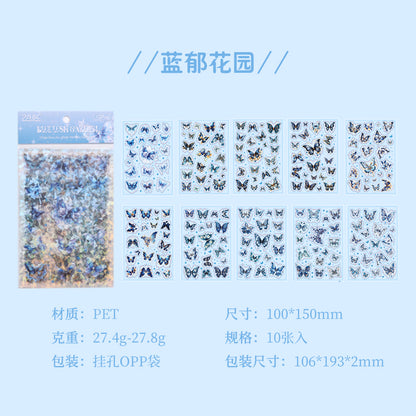 #02446 Moon Butterfly Series Sticker