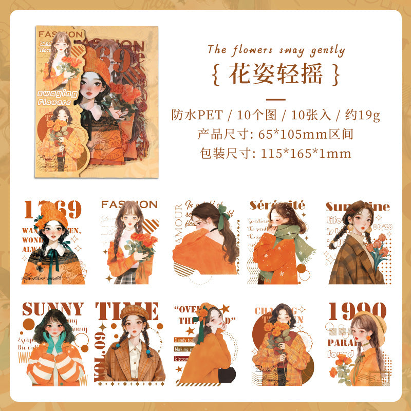 #02355 Fashion Girl Series Sticker