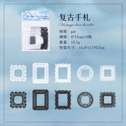 #02595 Lace Frame Series Sticker