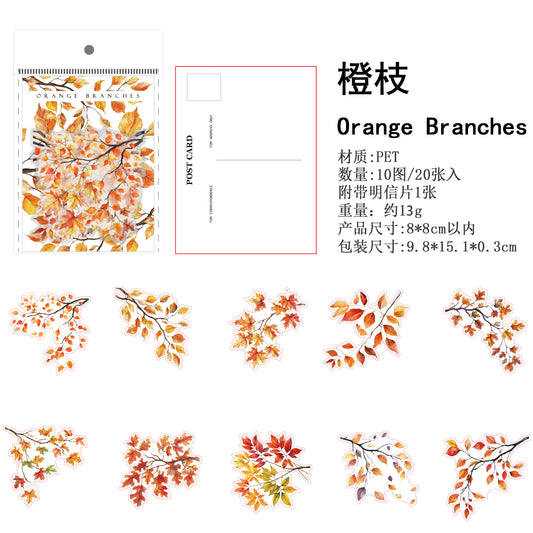 #02467 Branch and Leaves Series Sticker
