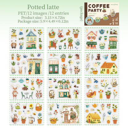 #02423 Coffe Bakery Party Series Sticker