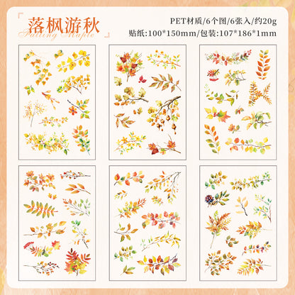 #02620 Flower All Arounded Series Sticker