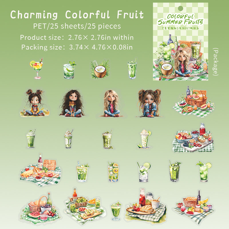 #02099 Summer Fruit Series Sticker