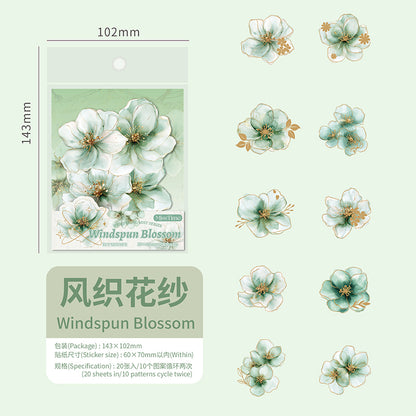 #02095 Mist Flower Series Sticker
