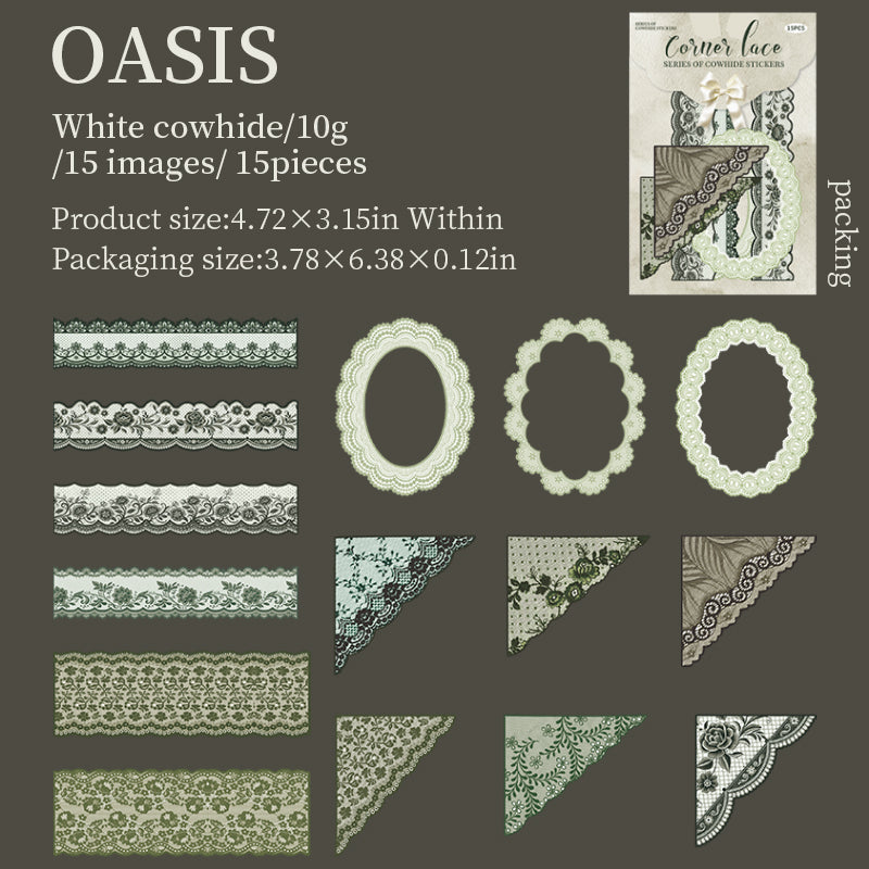 #02471 Lace Frame  Series Sticker